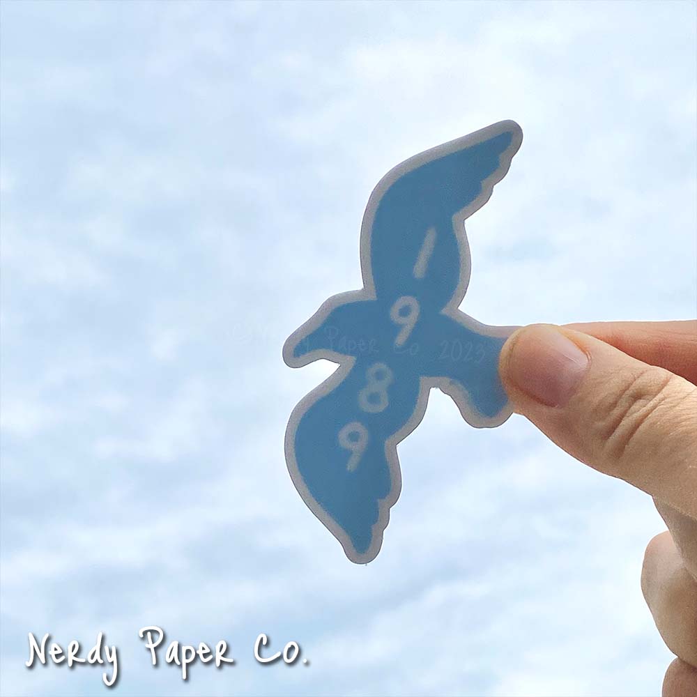 1989 Seagull - Hand Drawn Waterproof Vinyl Sticker