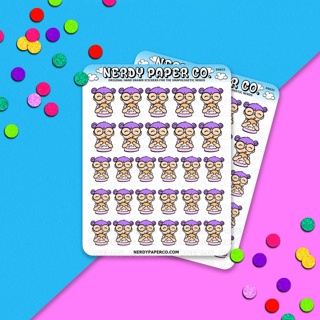 Taco Time Kayla - Hand Drawn Sticker Sheet - Deco | DS632