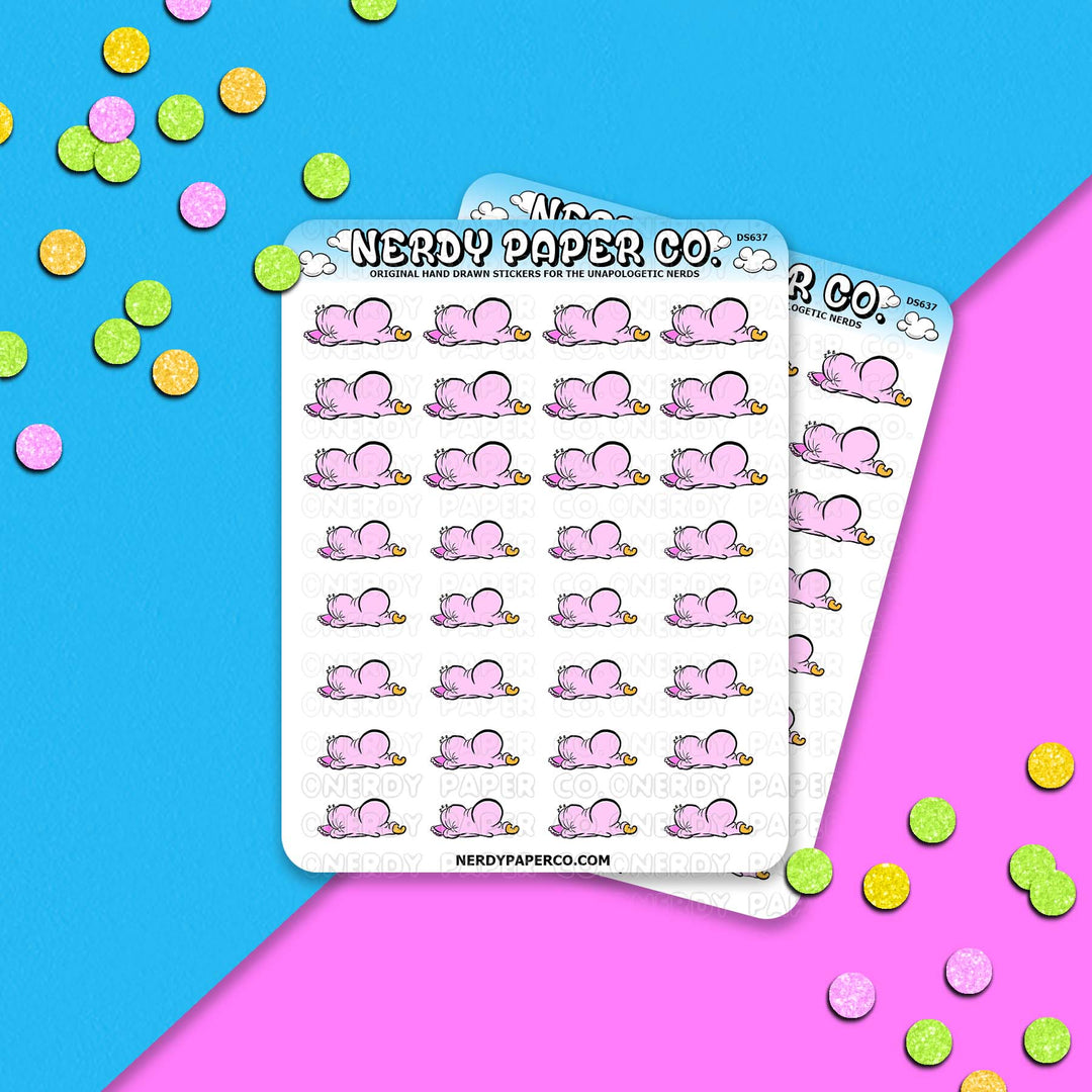 Snoozing Kayla - Hand Drawn Sticker Sheet - Deco | DS637