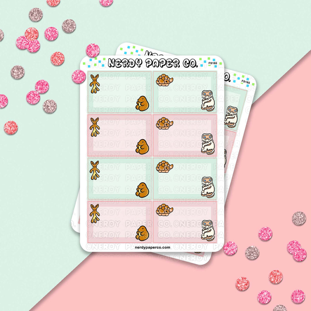 Magical Pastry Functional Boxes- Hand Drawn Planner Sticker Sheet