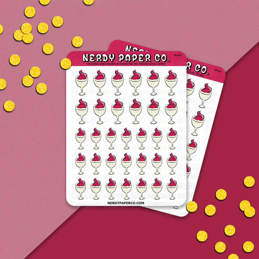 Lethal Wine - Hand Drawn Planner Stickers- Deco | HP181