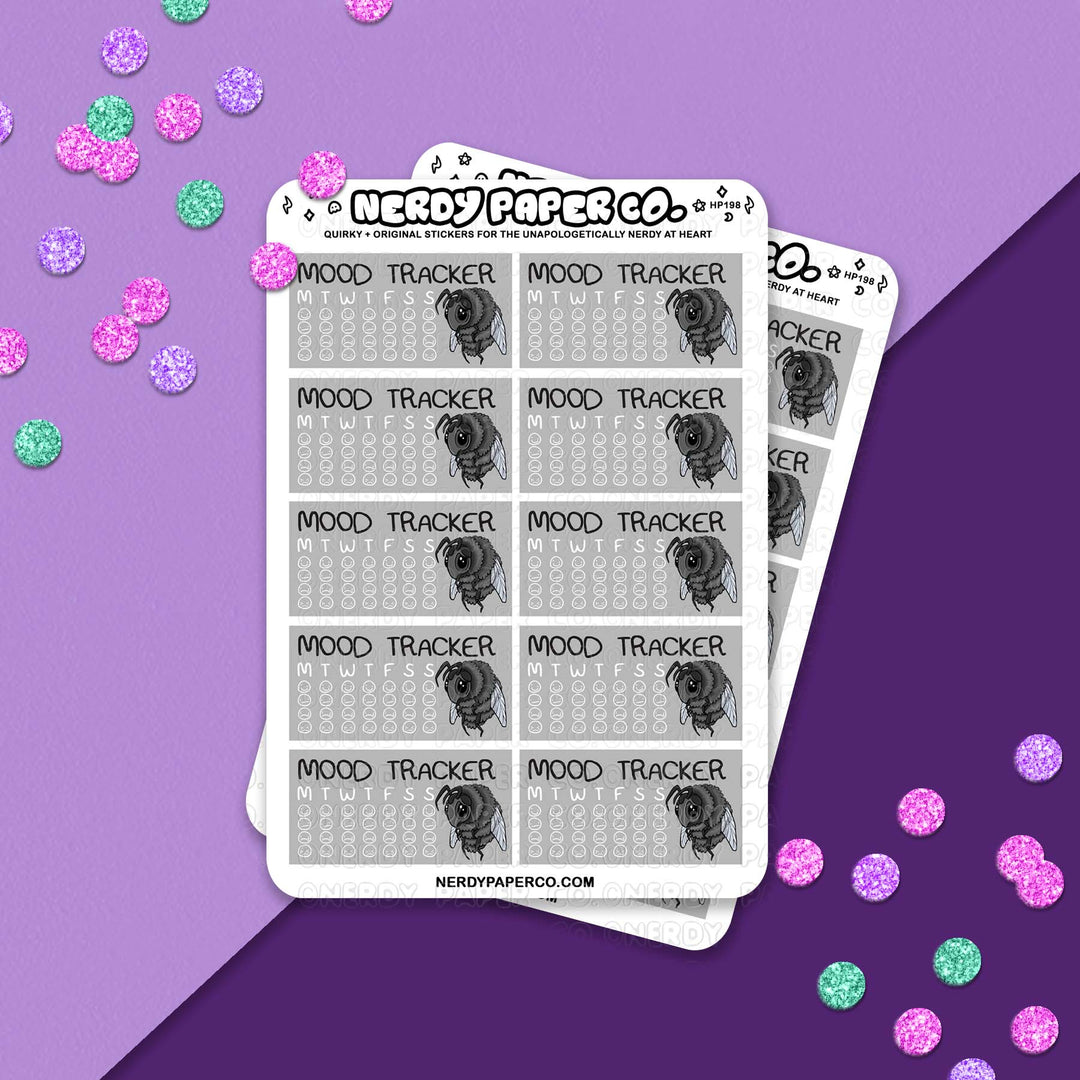 Mopey Fly Mood Tracker | Magical Beast #33- Hand Drawn Planner Sticker Sheet