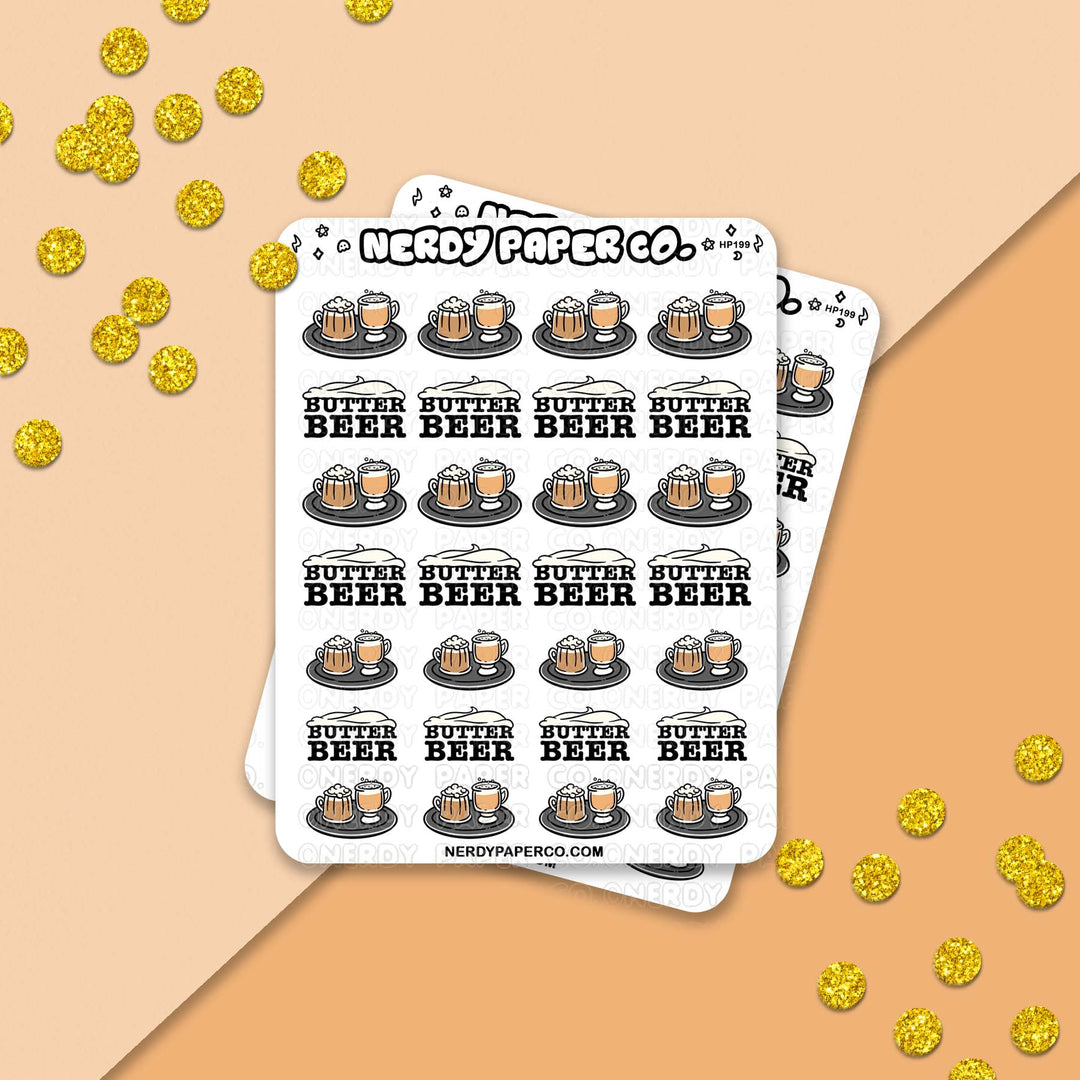 ButtaBeer Sampler - Hand Drawn Vinyl Sticker Sheet