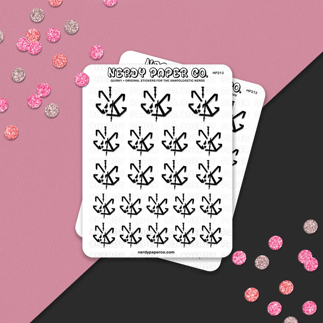 Broken Allegience- Hand Drawn Vinyl Sticker Sheet