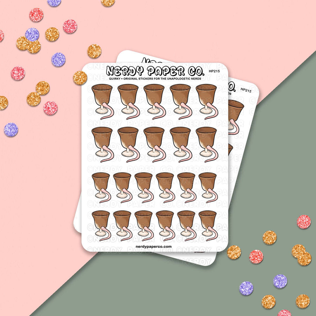 Rat Cup - Hand Drawn Vinyl Sticker Sheet