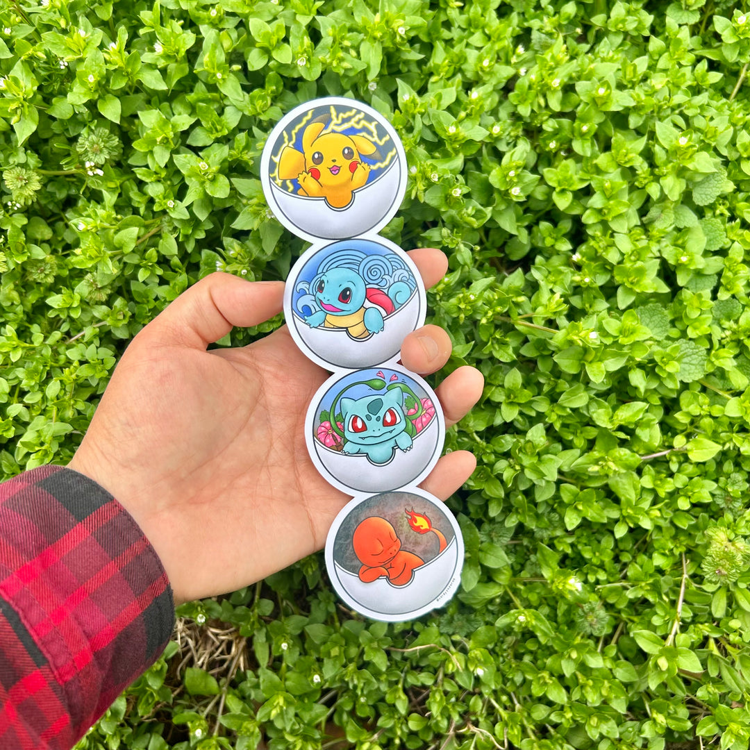Poke-Homes | Hand Drawn Die Cut Bookmark