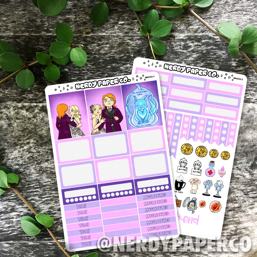 Fallen | Mini Kit - Hand Drawn Stickers | MK033