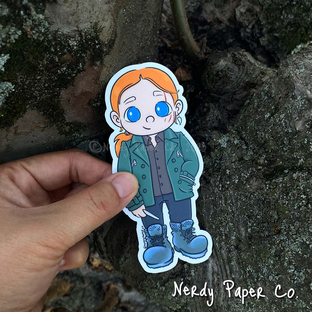 Cool Wizard- Hand Drawn Waterproof Vinyl Sticker