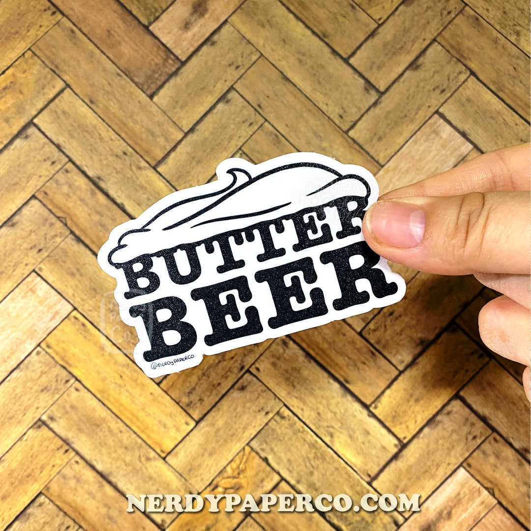ButtaBeer - Hand Drawn Waterproof Vinyl Sticker