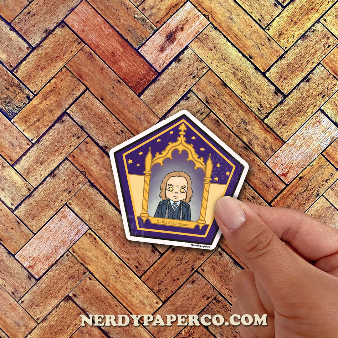 CHOCO FROG NO. 35 | Magical Minister - Hand Drawn Waterproof Wizard Vinyl Sticker