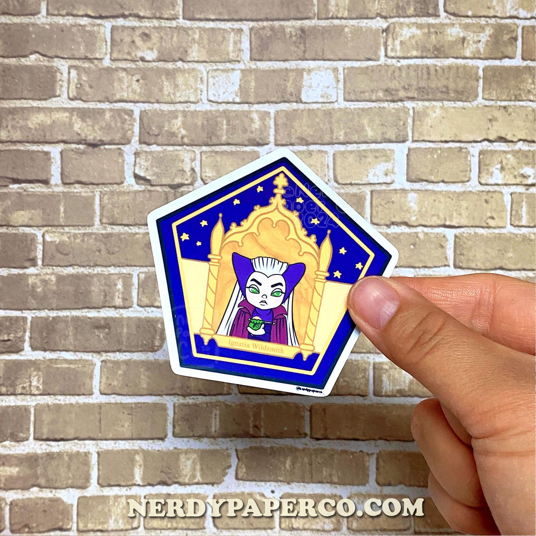 CHOCO FROG NO. 38 | Inventor Witch - Hand Drawn Waterproof Wizard Vinyl Sticker