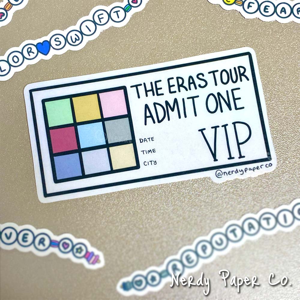 Eras VIP - Hand Drawn Waterproof Holographic Vinyl Sticker