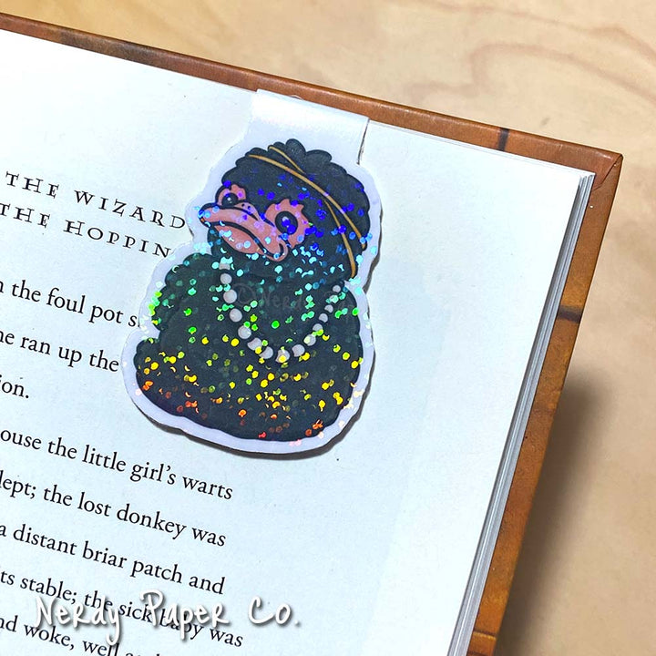 Fancy Teddy | Hand Drawn Magnetic Bookmark- MB022