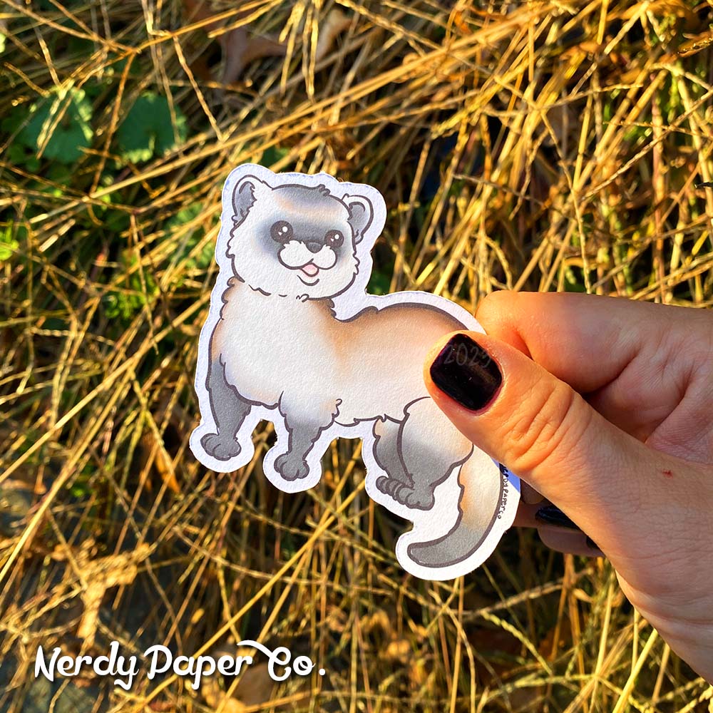 Magical Ferret | Magical Creature #32 - Hand Drawn Wizard Diecut