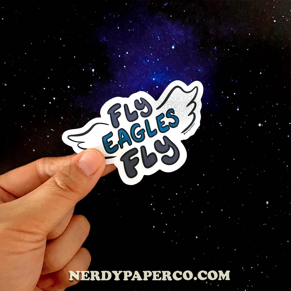 Fly, Eagles Fly - Hand Drawn Waterproof Vinyl Sticker
