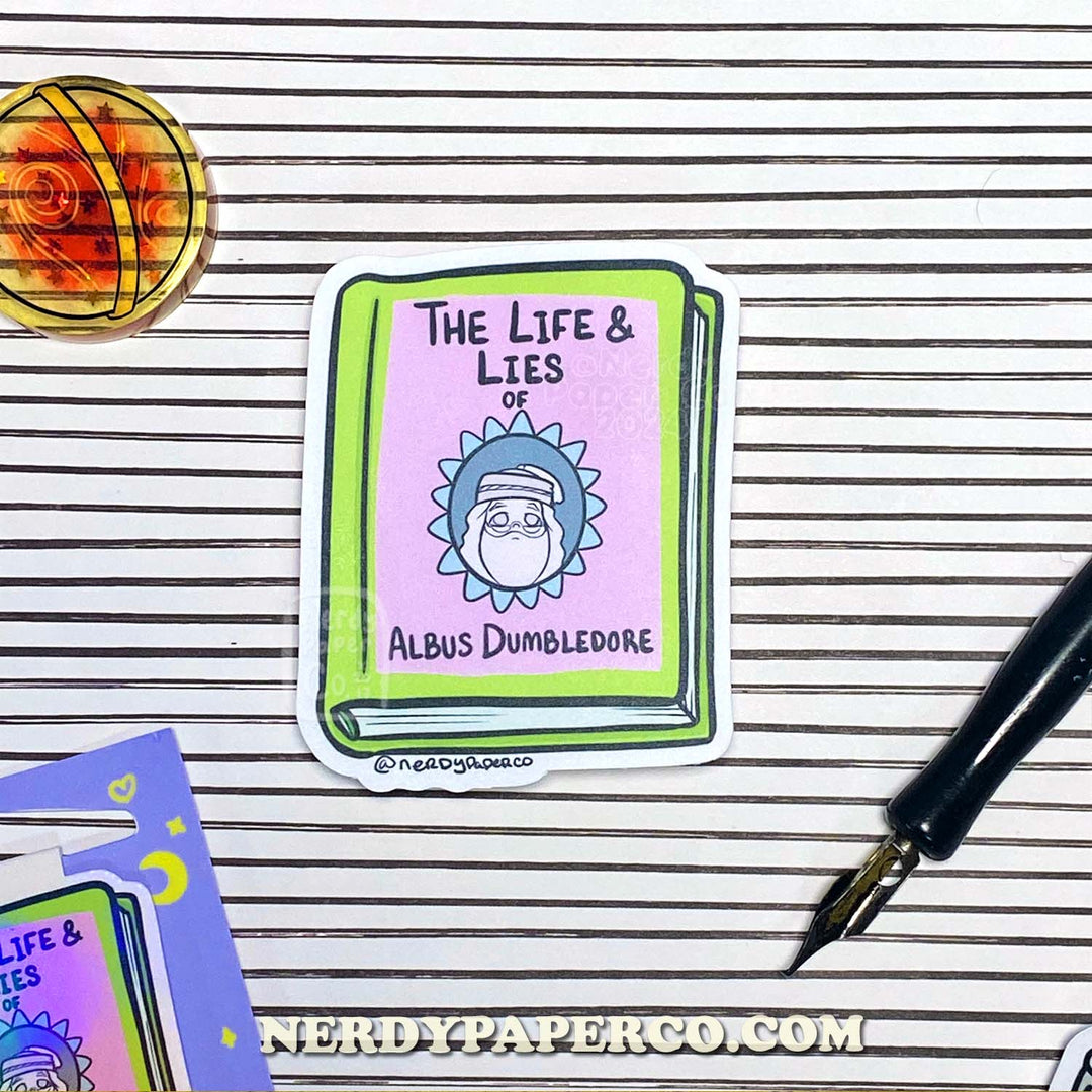 Gossip Book - Hand Drawn Waterproof Vinyl Sticker