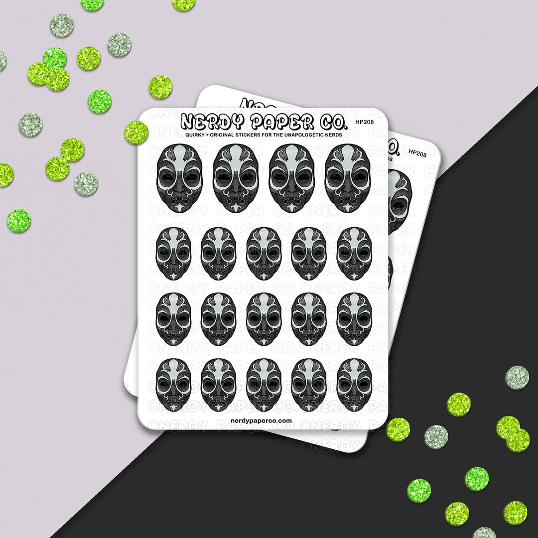 Masked Follower - Hand Drawn Character Vinyl Sticker Sheet