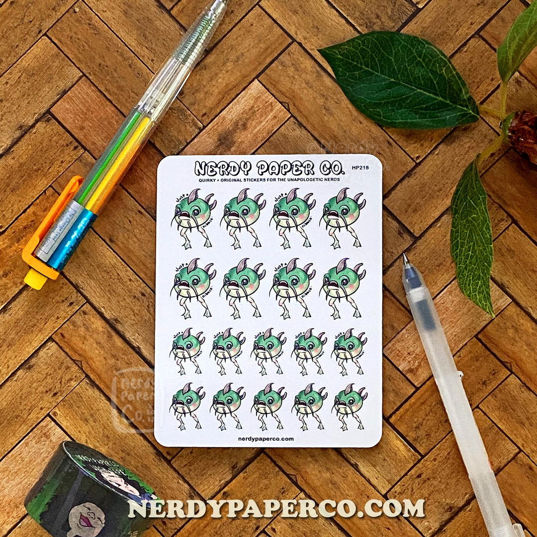 Magical Fish | Magical Creature #37 - Hand Drawn Vinyl Sticker Sheet