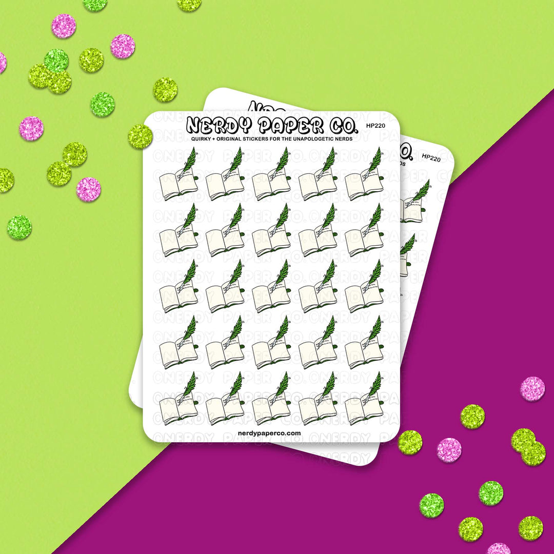 Taking Notes - Hand Drawn Vinyl Sticker Sheet