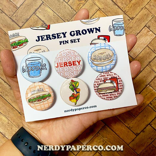 Jersey Grubs Pin Badge Pack