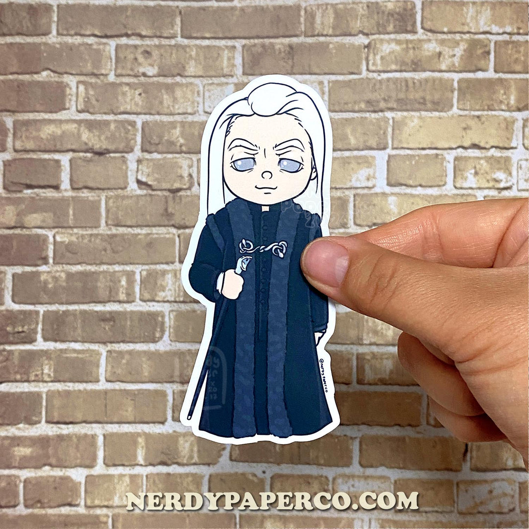 Pompous Wizard - Hand Drawn Waterproof Vinyl Sticker