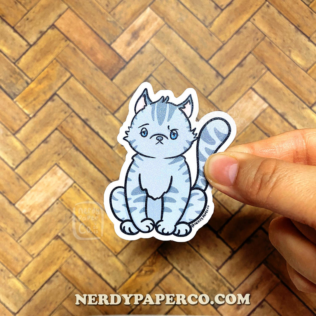 Minerva the Cat - Hand Drawn Waterproof Vinyl Sticker
