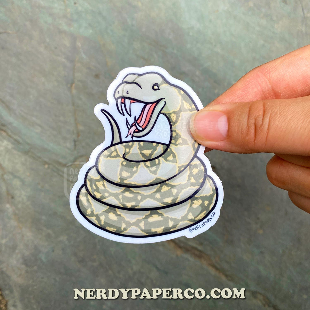 Gini The Snake - Hand Drawn Waterproof Vinyl Sticker