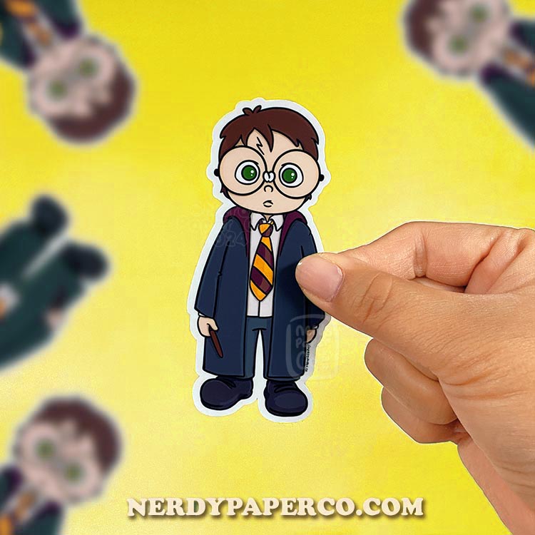 Wizard Boy | Hand Drawn Waterproof Vinyl Sticker