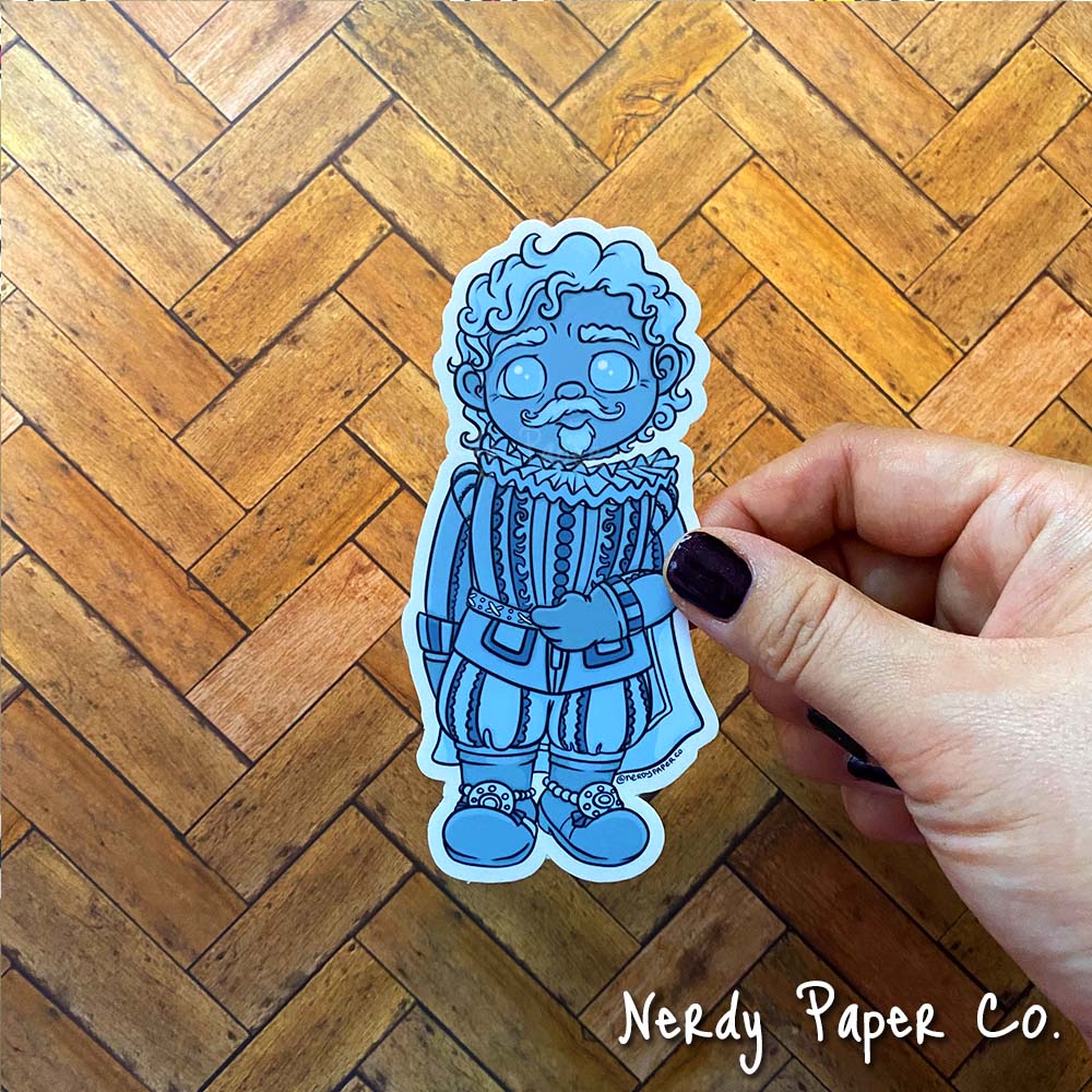 Nearly Headless Ghost - Hand Drawn Waterproof Vinyl Sticker