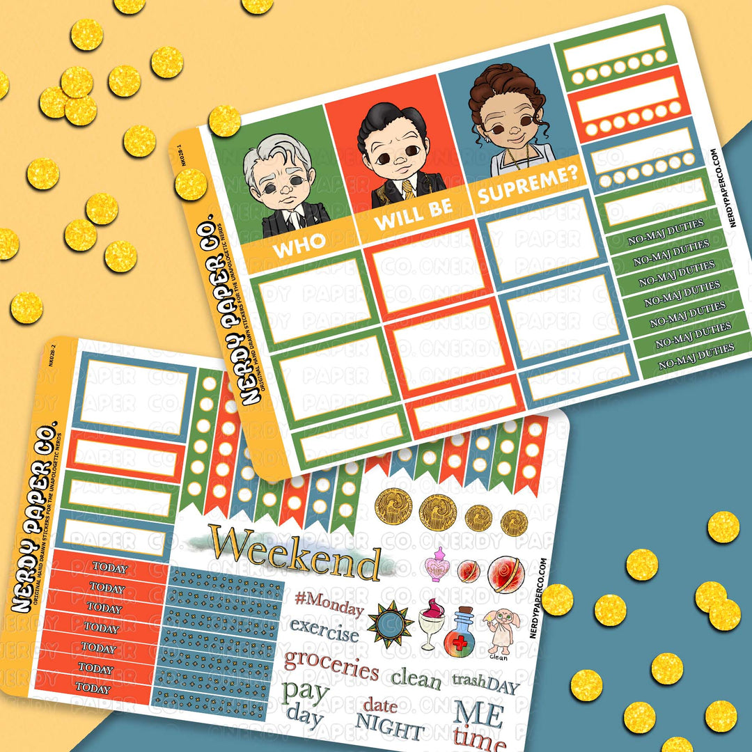 Who Will Win? | Hand Drawn Mini Sticker Kit - NK028