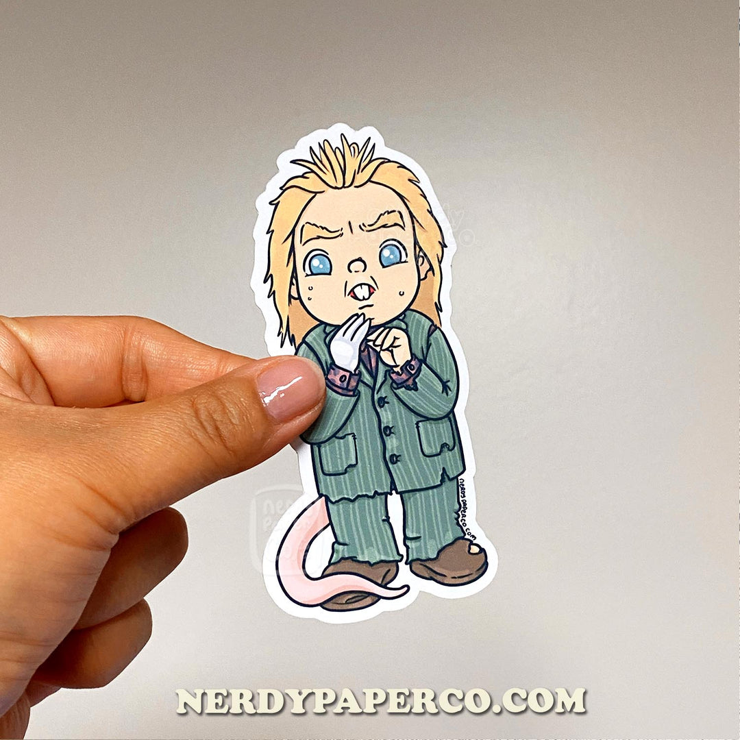 Rat Wizard - Hand Drawn Waterproof Vinyl Sticker