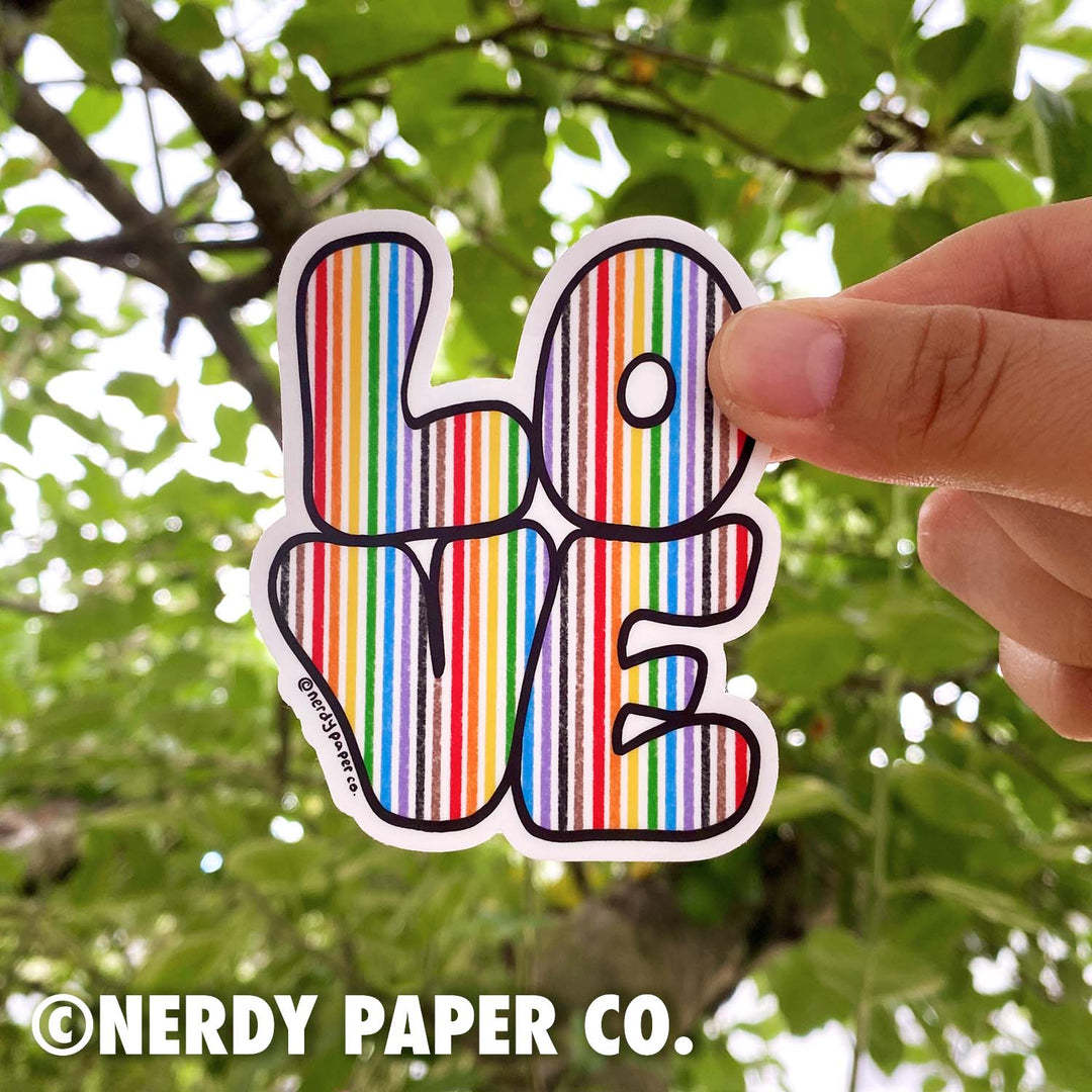 Love Pride - Hand Drawn Waterproof Vinyl Sticker