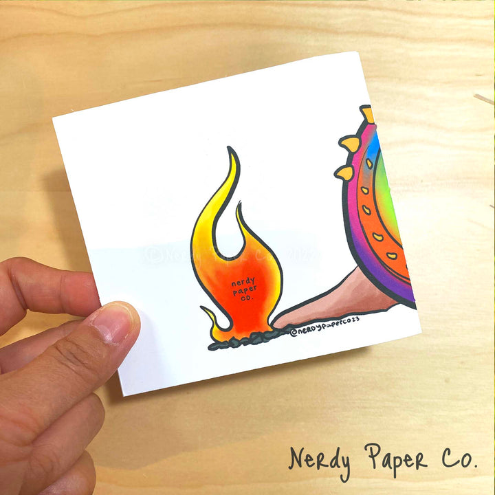 Psychedelic Snail Reusable Sticker Notebook
