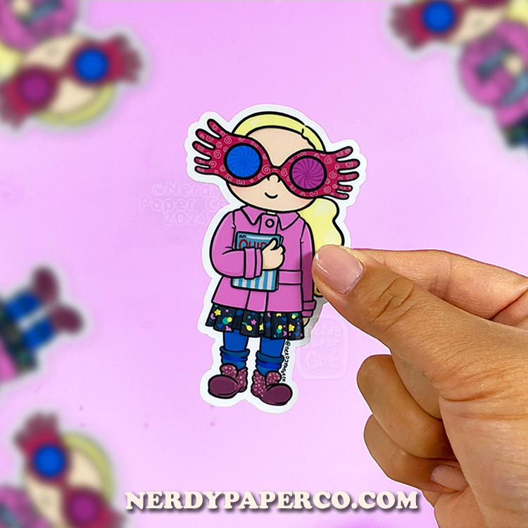 Quirky Witch | Hand Drawn Waterproof Vinyl Sticker