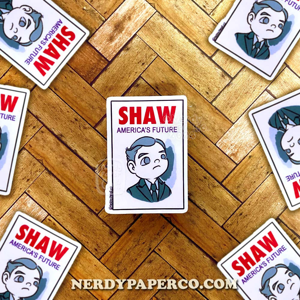 Pompous Candidate Slogan - Hand Drawn Waterproof Vinyl Sticker