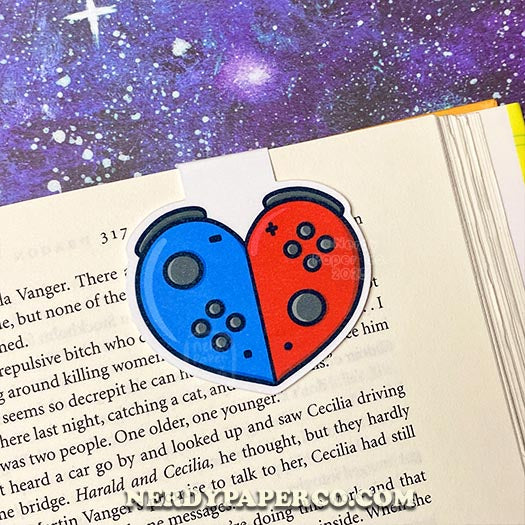 Switch Heart - Hand Drawn Magnetic Bookmark
