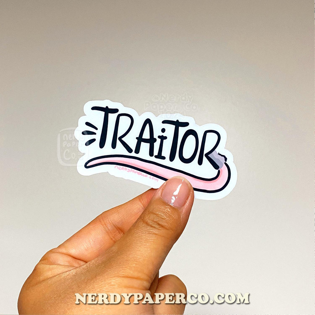 Traitor - Hand Drawn Waterproof Vinyl Sticker