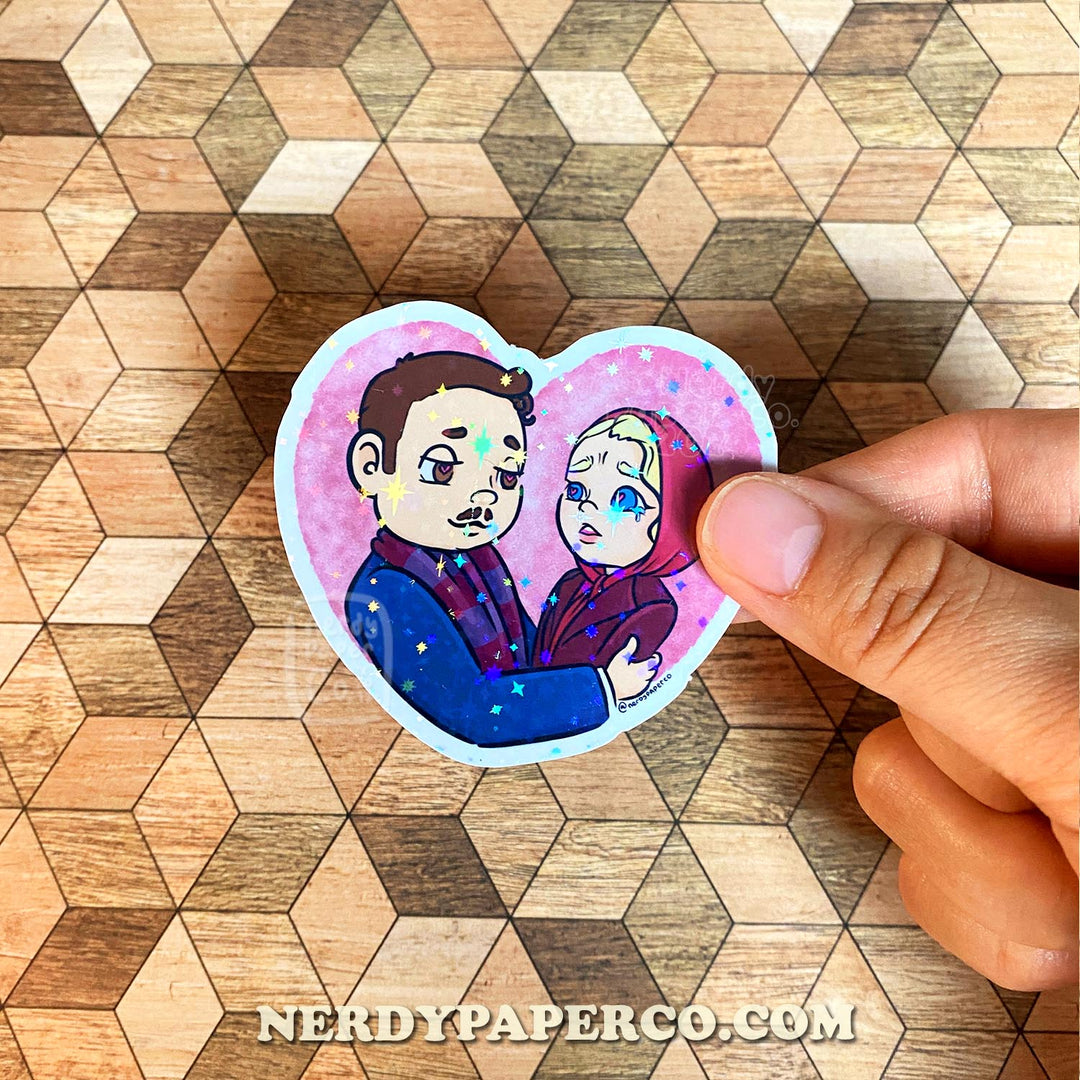 My Heart - Hand Drawn Waterproof Holo Vinyl Sticker