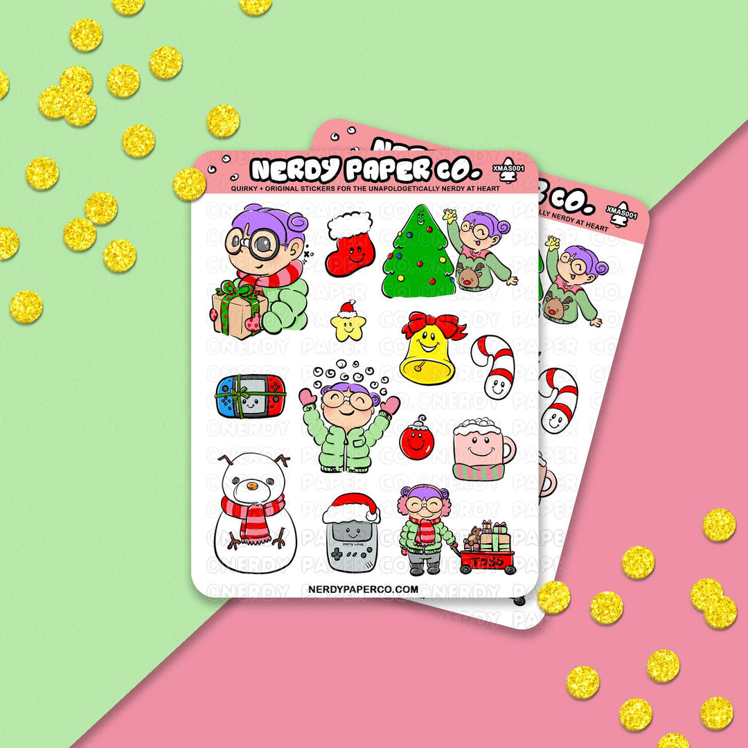 XMAS 2023 - Hand Drawn Sticker Sheet - Deco | XMAS001