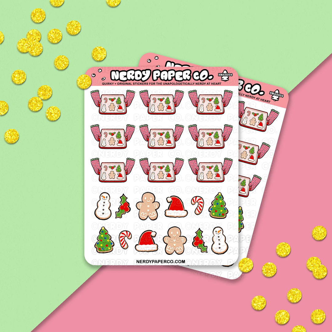 Xmas Cookie Time - Hand Drawn Sticker Sheet - Deco | XMAS004