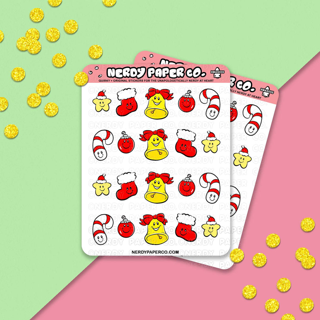 Xmas Icons - Hand Drawn Sticker Sheet - Deco | XMAS005