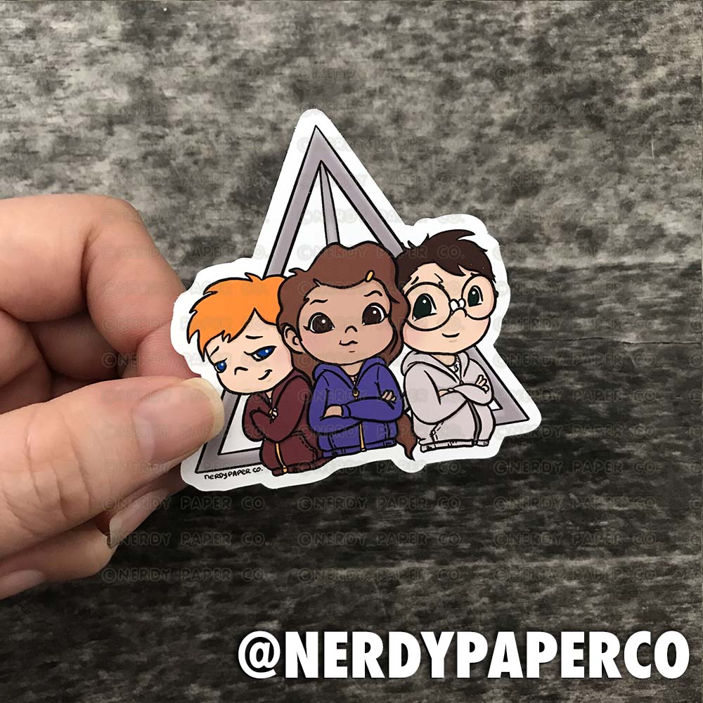 Magical Three - Hand Drawn Waterproof Vinyl Sticker