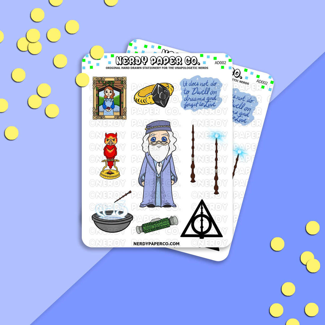 Headmaster Sampler - Hand Drawn Vinyl Sticker Sheet - AD002