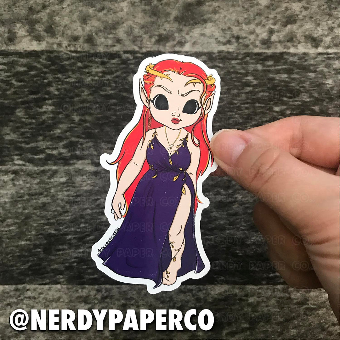 THE HIGH QUEEN - Hand Drawn Waterproof Vinyl Sticker