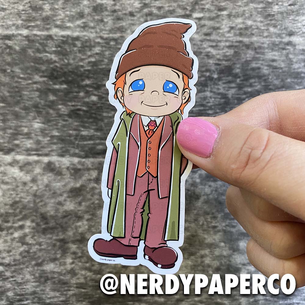 Magical Dad | Hand Drawn Wizard Waterproof Vinyl Sticker
