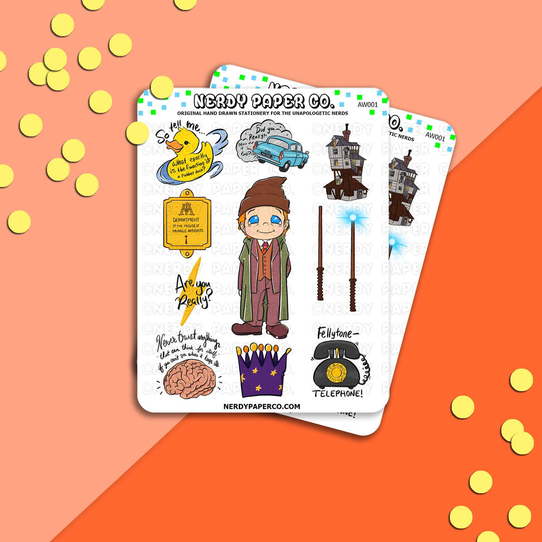 Magical Dad - Hand Drawn Sticker - Deco | AW001