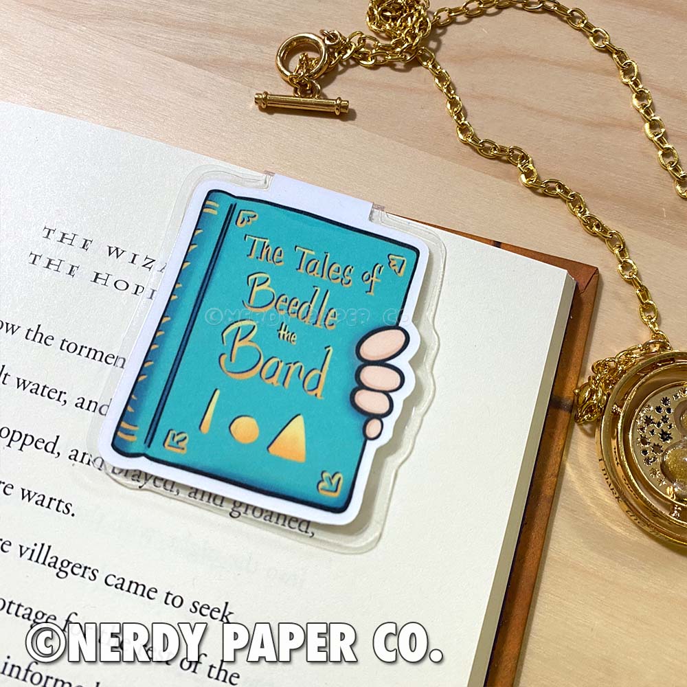 Magical Stories | Hand Drawn Laminated Magnetic Bookmark- MB018