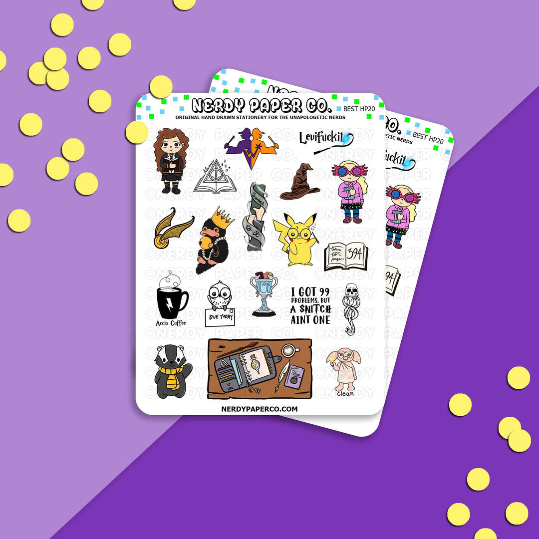 BEST OF HP 2020 - Hand Drawn Planner Stickers Deco- BESTHP20