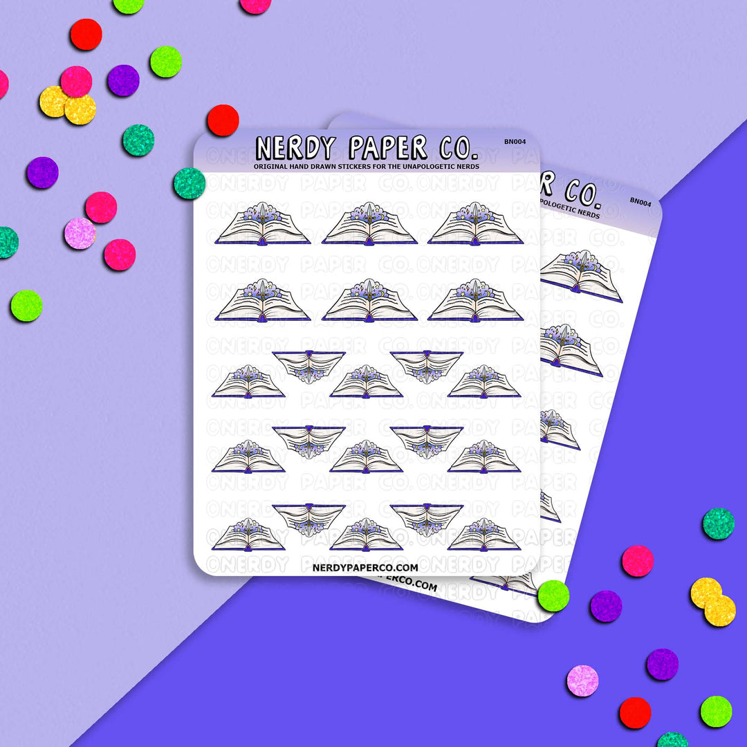Reading: Fantasy - Hand Drawn Planner Stickers - BN004