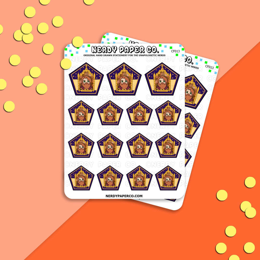 GODRIC - CHOCO FROG - Hand Drawn Vinyl Sticker Sheet - CF013